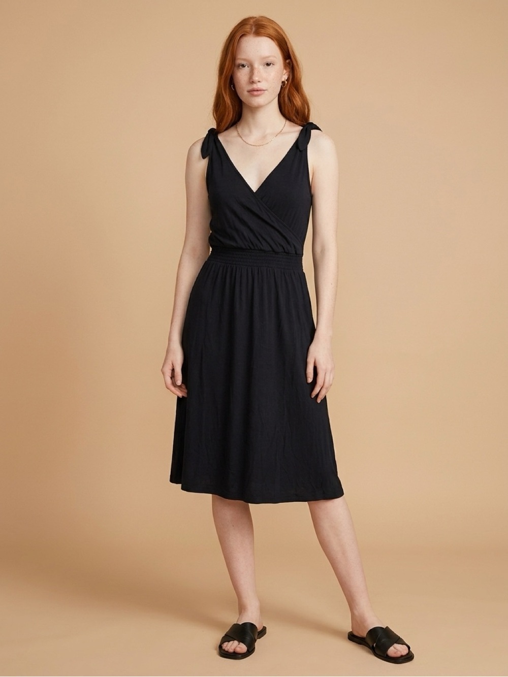 Joe fresh Sleeveless Tie-Shoulder Dark blue Dress | Sleepwear